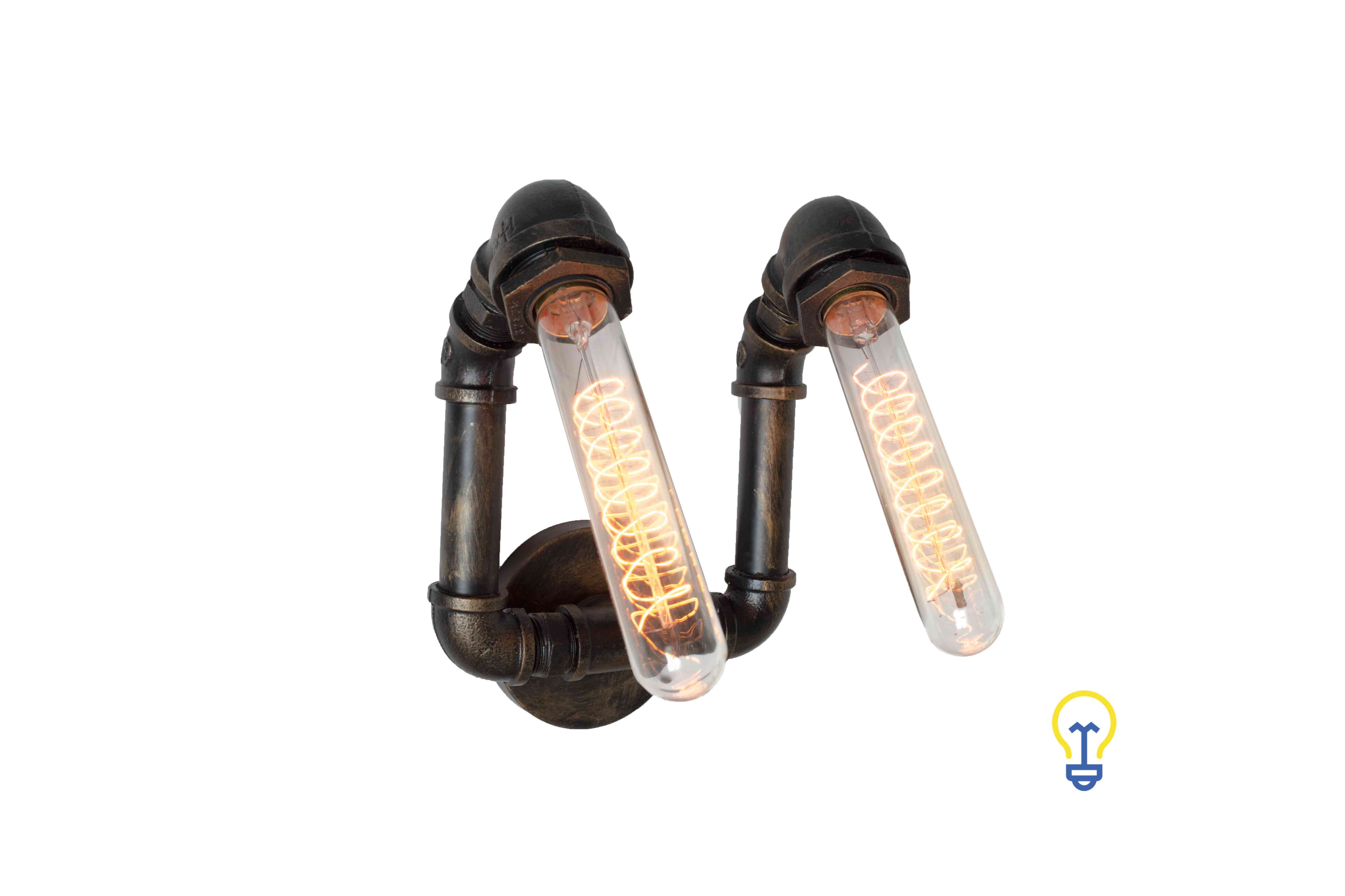 Industriële waterleiding wandlamp - la25