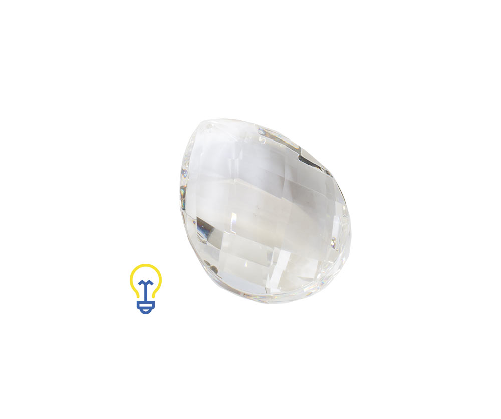 Druppel Kristal, Kristallen Pegels Rond facet geslepen Pegel Kroonluchters Glas