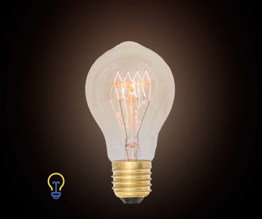 Kooldraadlamp Peervormig Filament Bulb Gloeidraad E27 Grote Fitting Edison Vintage verlichting
