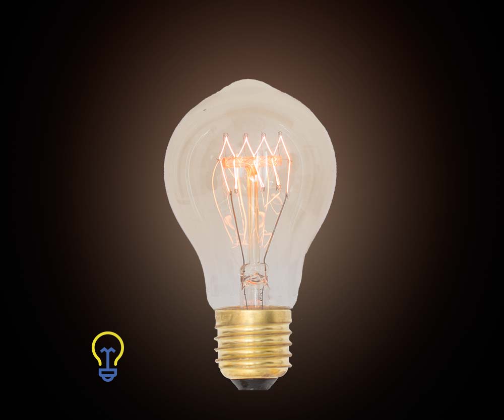 Kooldraadlamp Peervormig Filament Bulb Gloeidraad E27 Grote Fitting Edison Vintage verlichting