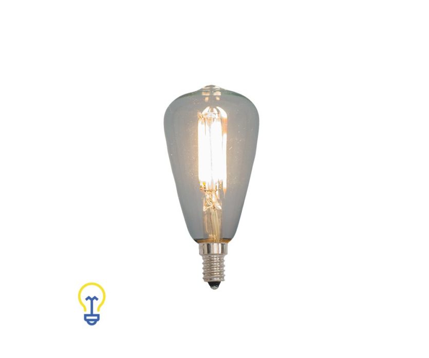 E14 led-lamp Filament Edison Kooldraad Kleine Fitting 3 Watt | 2200 K dimbaar | Warme led-lampen en filament bulbs kleine fitting E14.
