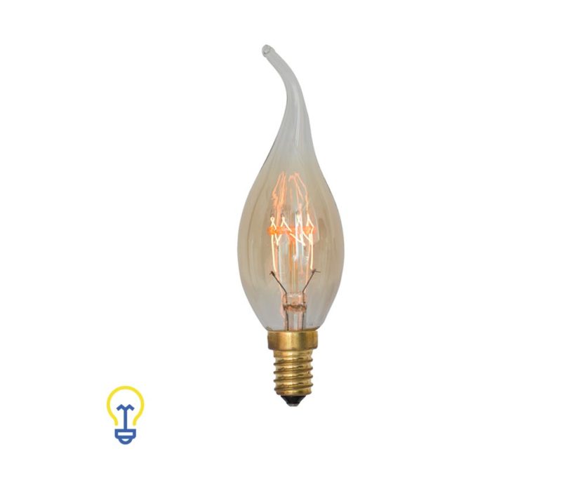 Kooldraadlamp kaars tipkaars Filament Bulb Gloeidraad E14 Kleine Fitting Edison