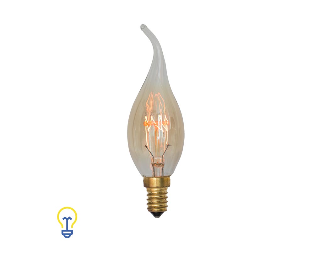 Kooldraadlamp kaars tipkaars Filament Bulb Gloeidraad E14 Kleine Fitting Edison