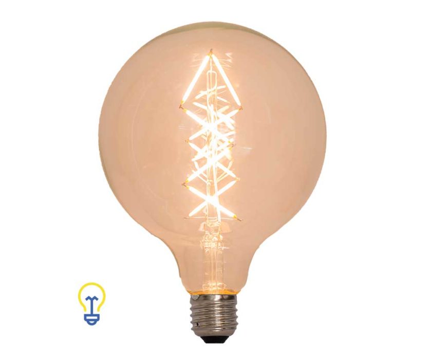 LedLamp Filament Kooldraad Grote fitting | Grote ronde bol 125 mm 2200K