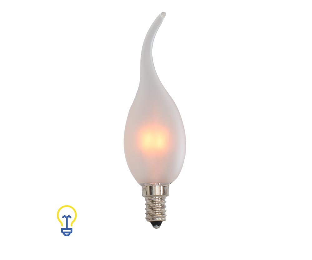 15 Watt Mat Tipkaars Gloeilamp E14 | Goedkope gloeilampen! Een warme klassieke gloeilamp van 15 Watt met een kleine E14 fitting.